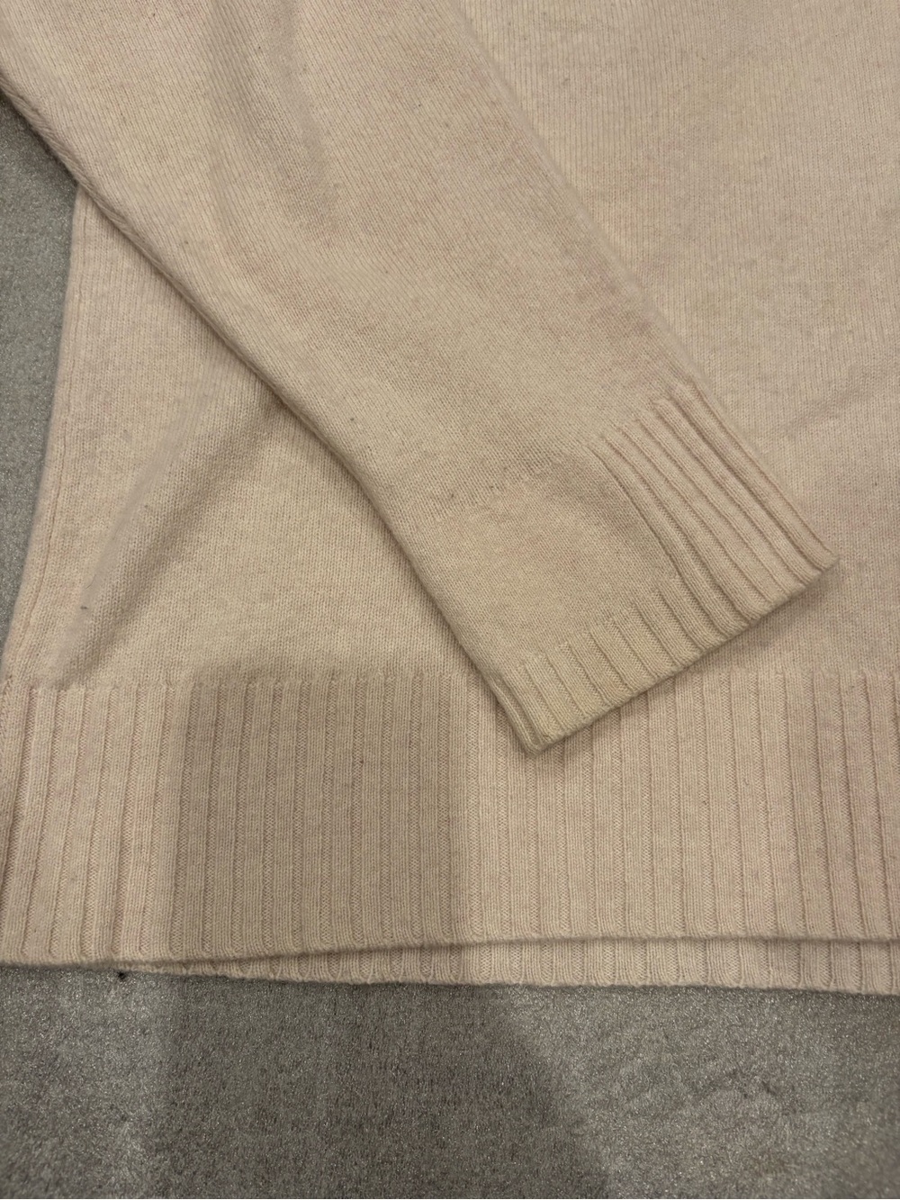 Luisa Cerano V-Neck Cream Wool Cashmere Slouchy Sweater - Picture 3 of 9